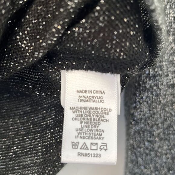 1. State Sparkle Knit Cross Front Wrap Top Small Nordstrom Holiday - Picture 4 of 7